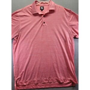 Footjoy Performance Golf Polo Shirt Pink Men's Size XL Stretch Dadcore